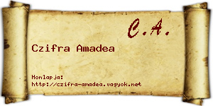 Czifra Amadea névjegykártya